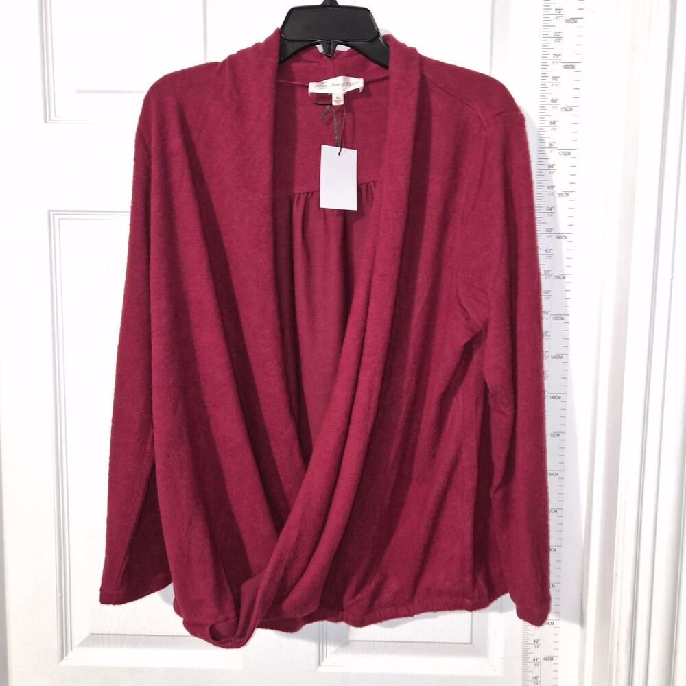Jorge Women's Red and Burgundy Cardigan